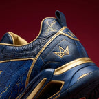 Supermax Azure Legacy Men's Premium Leather Sneakers – Navy & Royal Blue Casual Sports Shoes