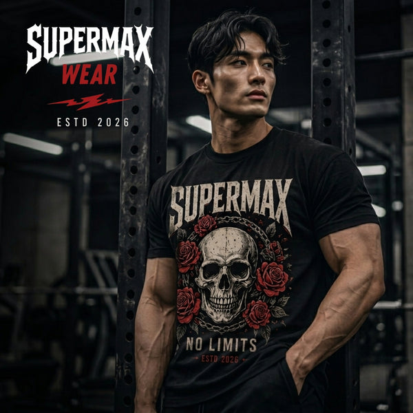 Premium Skull & Roses Graphic T-Shirt - Artistic Floral Streetwear