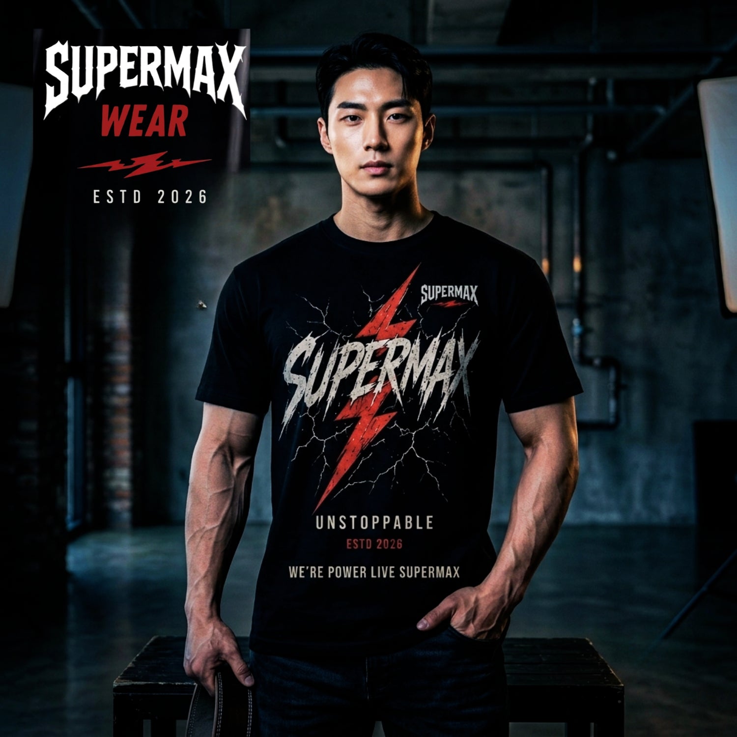 Premium Cotton Lightning Bolt Graphic T-Shirt | Streetwear Crewneck Tee
