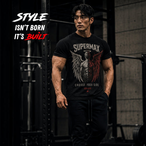 Angel vs Devil Graphic Printed Streetwear T-Shirt