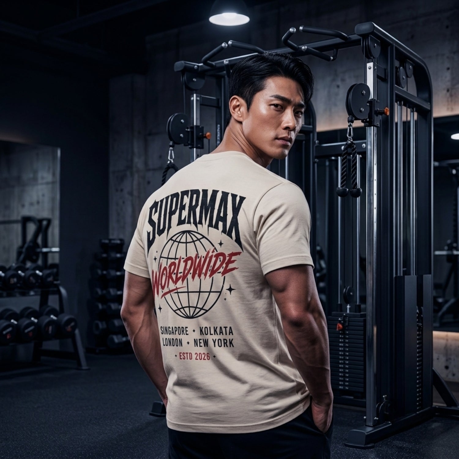 Worldwide Club Graphic Print Cotton Streetwear T-Shirt