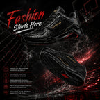 SUPERMAX Carbon Elite Black Carbon Premium Casual Sneakers for Men | Luxury Sports Shoes