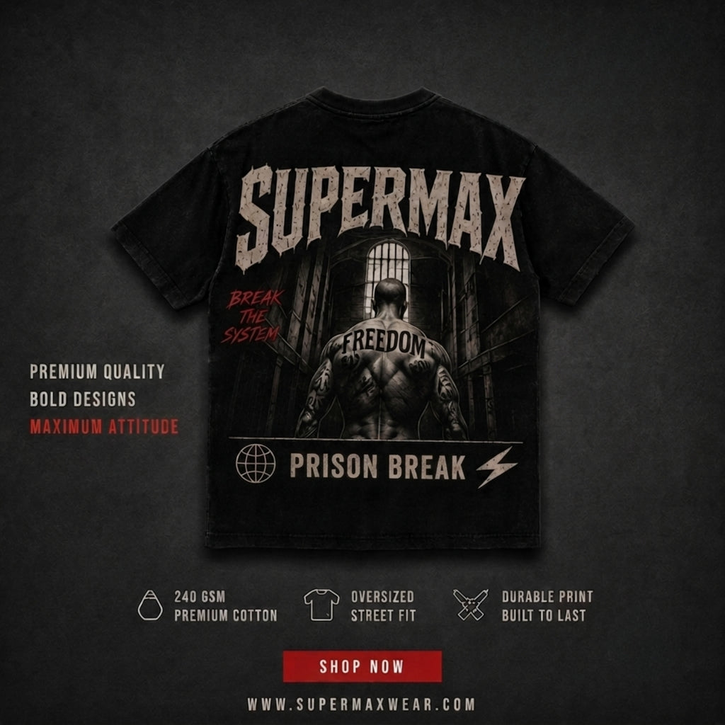 Supermax Break The System Oversized T-Shirt | Streetwear India