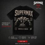 Supermax Muscle Mode Oversized Gym T-Shirt | Streetwear India