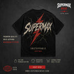 T-shirt en Coton Premium Imprimé Éclair | Col Rond Streetwear
