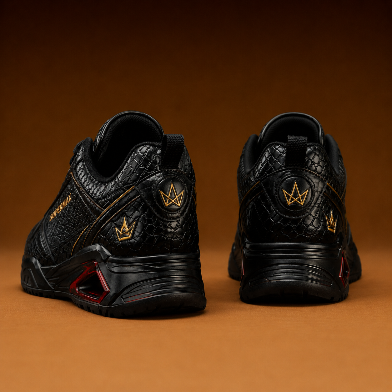SUPERMAX Carbon Elite Black Carbon Premium Casual Sneakers for Men | Luxury Sports Shoes